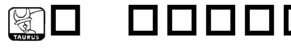 KR Zodiac Dings font preview